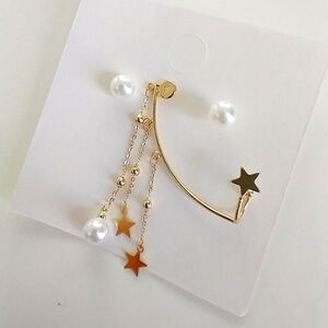 3/$25 Stars and Pearls Earrings